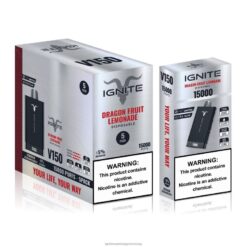 sárkánygyümölcsös limonádé IGNITE V150 vape toll 5 db - IGNITE puff price RV8DX84