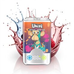 Uwin Crystal Twins 40000 Eper Málna Cseresznye Kék Úr Kettős Íz 32ml
