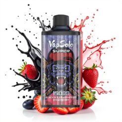 Vapsolo Super 15000 Fekete Jég Sárkánygyümölcs Eper 850mAh Típus-C